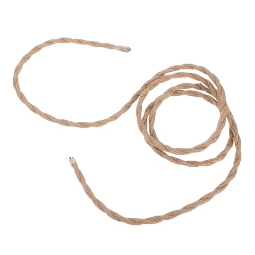 ORFOFE Retro Twisted Lampenpendel Kabel Mm² Kupferkern Industrie Stil Hanfseil Elektrisches Textilkabel Vintage Beleuchtungskabel für Loft Dekoration von ORFOFE