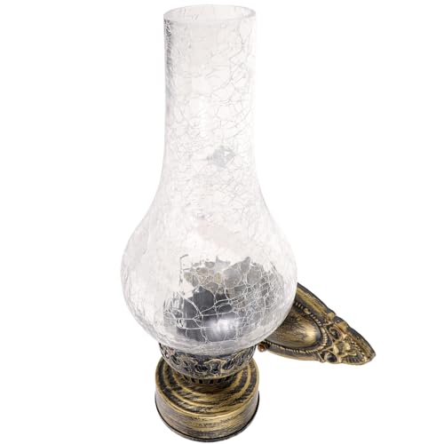 ORFOFE Retro Wandleuchte Metall und Nostalgische Wohnzimmerlampe mit Mattem Glasschirm für Bar Flur und Schlafzimmer Rustikales Design für Warme von ORFOFE