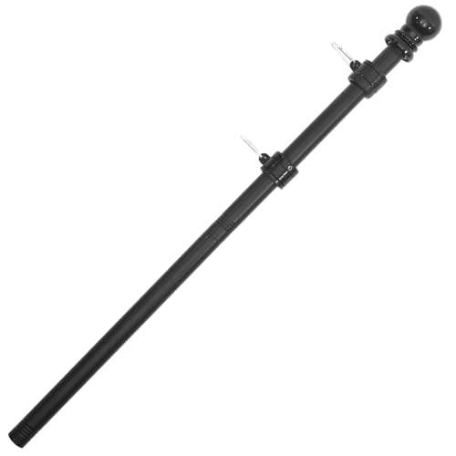 ORFOFE Robuster Teiliger Edelstahl Fahnenmast für Haus und Garten Rostfrei Wetterfest mit Drehbarem Ring gegen Verdrehen Einfache Installation für Sportfeste und Außenbereiche von ORFOFE