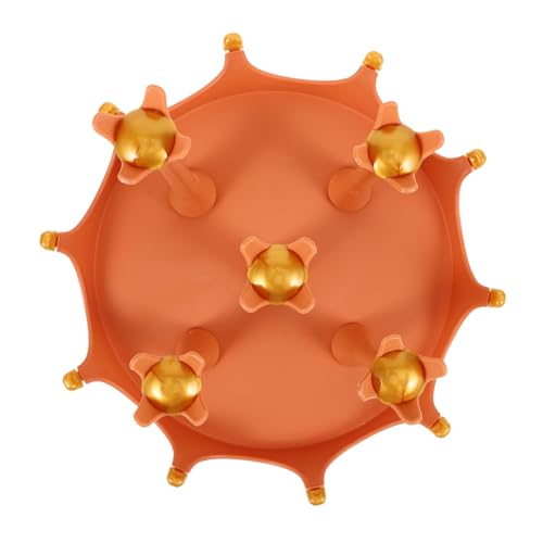 ORFOFE Rotierender Becherhalter aus Glas Fach Tassenständer in Orange Praktischer Mug Rack für Zuhause Tee und Kaffeetassen Organizer Platzsparendes Abtropfgestell für Küchen und von ORFOFE