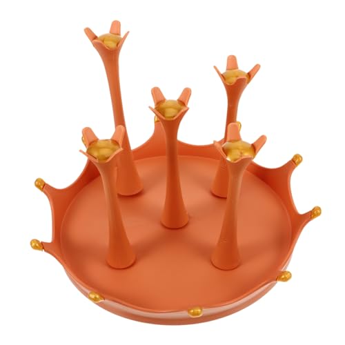 ORFOFE Rotierender Becherhalter für Küche Wasserflaschen Abtropfständer mit Fächern Platzsparendes Langlebiges Glasbecher Organizer Regal Orange Praktische Aufbewahrung und Trocknung ORFOFE Rotierender Becherhalter für Küche Wasserflaschen Abtropfständer mit Fächern Platzsparendes Langlebiges Glasbecher Organizer Regal Orange Praktische Aufbewahrung und Trocknung von ORFOFE