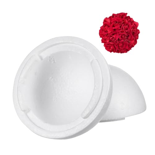 ORFOFE Runde Weiße Schaumstoffkugel Groß Hohl Langlebig zum Basteln Dekorieren DIY-partyzubehör von ORFOFE