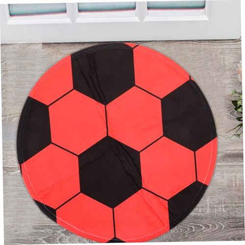 ORFOFE Runde rutschfeste Bodenmatte Fußballmuster aus Leichte Strapazierfähige Stuhlunterlage für Wohnzimmer und Schlafzimmer Waschbarer Teppich Antirutschmatte für Gaming Computerstühle ORFOFE Runde rutschfeste Bodenmatte Fußballmuster aus Leichte Strapazierfähige Stuhlunterlage für Wohnzimmer und Schlafzimmer Waschbarer Teppich Antirutschmatte für Gaming Computerstühle von ORFOFE