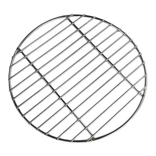 ORFOFE Rundes Edelstahl Grillrost Langlebiges BBQ Grillnetz für Fisch Fleisch Gemüse Vielseitiges Wiederverwendbares Grillgitter für Elektrogrill Rostfrei Praktische BBQ Grillmatte von ORFOFE