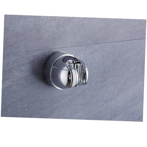 ORFOFE Saugbarer Duschkopfhalter Silber Langlebige Halterung mit Starkem Saugnapf Einsetzbar für Badewanne und Dusche Leicht Transportierbar Praktische Handbrausehalterung für Senioren von ORFOFE