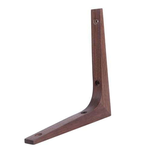 ORFOFE Schwarznuss-holz Regalhalterung aus Massivholz Unsichtbare Eckwinkel Stabile Wandhalterung für Schwimmende Regalbretter Platzsparende DIY Regalböden Unterstützung ORFOFE Schwarznuss-holz Regalhalterung aus Massivholz Unsichtbare Eckwinkel Stabile Wandhalterung für Schwimmende Regalbretter Platzsparende DIY Regalböden Unterstützung von ORFOFE