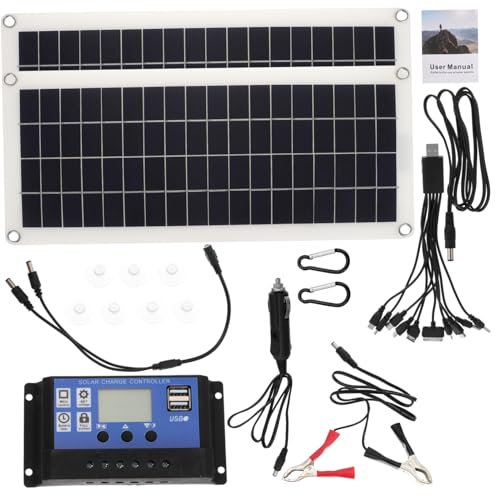 ORFOFE Solar Panel Outdoor Solarmodule mit Pwm Laderegler Robustes Langlebiges Material Einfache Installation für Camping Wohnmobil Boot Notstromversorgung ORFOFE Solar Panel Outdoor Solarmodule mit Pwm Laderegler Robustes Langlebiges Material Einfache Installation für Camping Wohnmobil Boot Notstromversorgung von ORFOFE