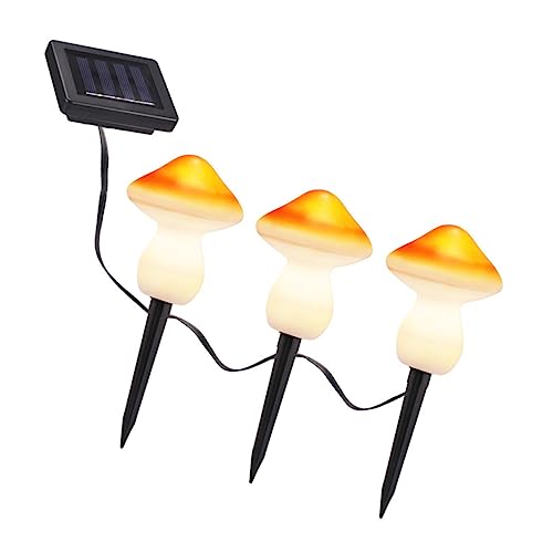 ORFOFE Solar-pilz-licht Solar-rasenlampe Solarweglicht Solar-gartenleuchten Im Freien Rasenlichter Im Freien Solarleuchte Für Den Garten Led-terrassenbeleuchtung Pilzlandschaftslicht Abs von ORFOFE
