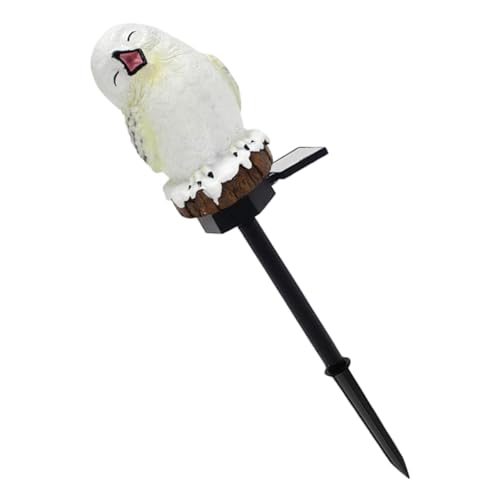 ORFOFE Solar Gartenlampe Eulenform Wetterfeste Solarleuchte Für Garten Rasen Und Wege Installieren Aus Langlebigem Harz Und Dekorativ von ORFOFE