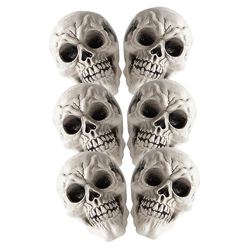 ORFOFE Teiliges Kunststoff Schädel Deko Halloween Gruselige Tischdekoration Leichtes Robustes Material Für Haus Bar Party Atmosphäre von ORFOFE
