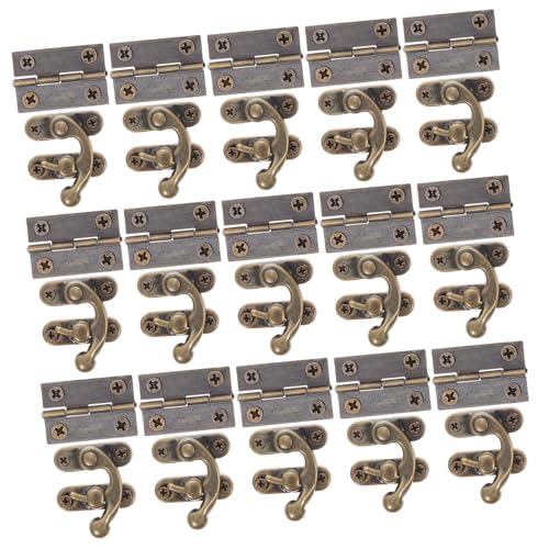 ORFOFE Teiliges Vintage Hasps mit Scharnieren und Hasp Schloss Antike Messingoptik Rostbeständig für Schmuckkästchen Holzkisten Geschenk Weinkisten Praktische Verschlusslösung ORFOFE Teiliges Vintage Hasps mit Scharnieren und Hasp Schloss Antike Messingoptik Rostbeständig für Schmuckkästchen Holzkisten Geschenk Weinkisten Praktische Verschlusslösung von ORFOFE