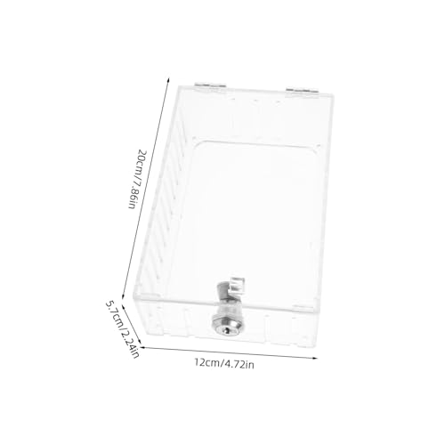 ORFOFE Thermostat Lock Box Wandmontage Schützende Abdeckung mit Schloss und Schlüssel Robuster Kunststoff Kompakt Leicht Kompatibel für Wandthermostate Sicherer Thermostat Schutz von ORFOFE
