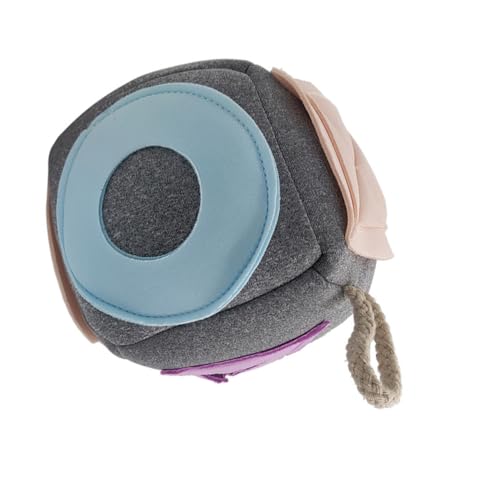 ORFOFE Tragbarer Verschleißfester Hundekauspielzeug Ball aus Baumwolle mit Futterspender Interaktives Zahnpflege Welpen und Kleine bis Mittelgroße Hunde zur Beschäftigung und von ORFOFE