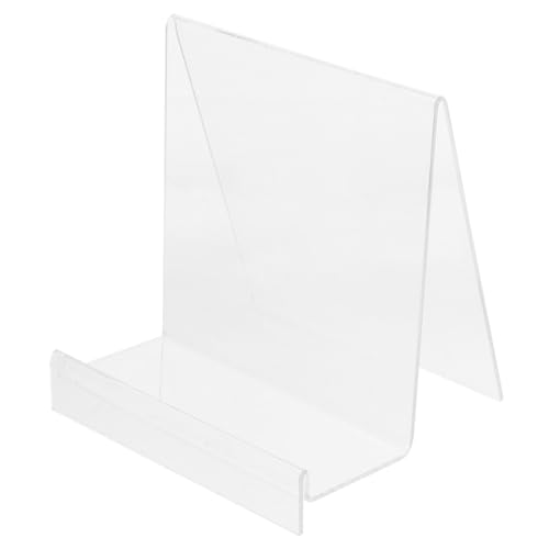 ORFOFE Transparenter Acryl Buchständer Breiter Vielseitiger Leseständer und Magazinhalter Rutschfestes Robustes Display für Bücher Zeitschriften Prospekte für Büro Schule Zuhause von ORFOFE