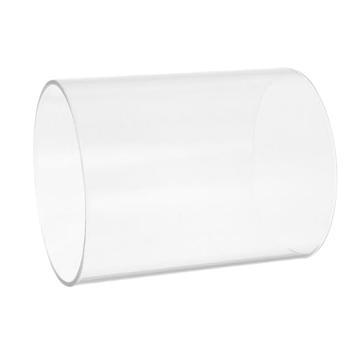 ORFOFE Transparenter Glaszylinder Kerzenschirm Windschutz Offen für Stabkerzen Dekorativer Windlicht Kerzenhalter für Helles Schützendes Kerzenlicht Wohnzimmer und Tischdeko von ORFOFE