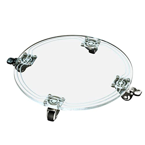ORFOFE Transparenter Runder Acryl pflanzenroller mit Universalrädern Robustes Verschiebbares Rollbrett für Blumentöpfe bis rutschfeste Pflanzuntersetzer für Innen Außenbereich Belastbar ORFOFE Transparenter Runder Acryl pflanzenroller mit Universalrädern Robustes Verschiebbares Rollbrett für Blumentöpfe bis rutschfeste Pflanzuntersetzer für Innen Außenbereich Belastbar von ORFOFE