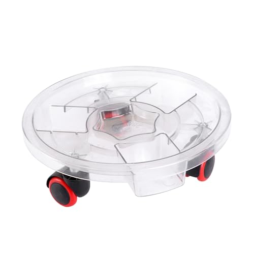 ORFOFE Transparenter Runder Blumentopf untersetzer mit Abnehmbarem Resin Pflanzentopf ständer Flexibel und Bodenschonend Drehbare Universalräder Ø für Innen und Außen Geeignet ORFOFE Transparenter Runder Blumentopf untersetzer mit Abnehmbarem Resin Pflanzentopf ständer Flexibel und Bodenschonend Drehbare Universalräder Ø für Innen und Außen Geeignet von ORFOFE