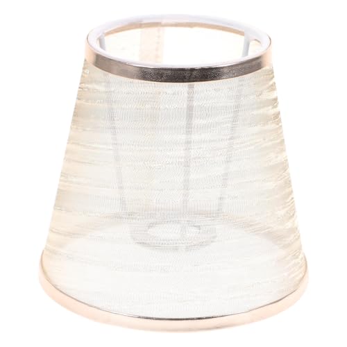 ORFOFE Transparenter Runder Stoff lampenschirm für Wandleuchten Vintage Retro Design Vielseitig Einsetzbar für Schlafzimmer Wohnzimmer Esszimmer und Büro Eleganter Indoor Lichtschutz von ORFOFE
