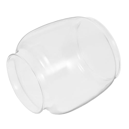 ORFOFE Transparentes Frosted Glas Lampenschirm für Tischlampe Dekorativer Windgeschützter Lampenüberzug Hitzebeständiger Lampenschirm Ersatz für Kerosin Öllampen Einfach zu Montieren von ORFOFE