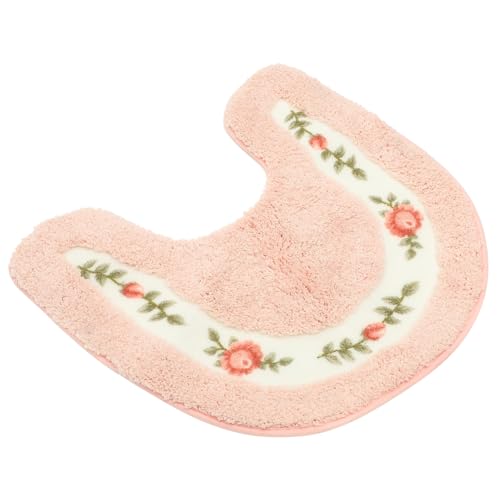 ORFOFE U Förmige rutschfeste Toilettenmatte in Rosa Weicher Kompakter Badezimmer Bodenschutz mit Komfortabler Polsterung Rutschfester Unterseite Leicht und Strapazierfähig für Sicheres ORFOFE U Förmige rutschfeste Toilettenmatte in Rosa Weicher Kompakter Badezimmer Bodenschutz mit Komfortabler Polsterung Rutschfester Unterseite Leicht und Strapazierfähig für Sicheres von ORFOFE