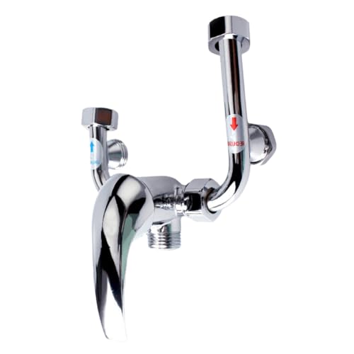 ORFOFE U förmiges Mischventil für Dusche aus Zinklegierung Multifunktionales Badarmatur mischer für Heißes und Kaltes Wasser Installieren Kompatibel mit Elektrischen Warmwasserbereitern von ORFOFE