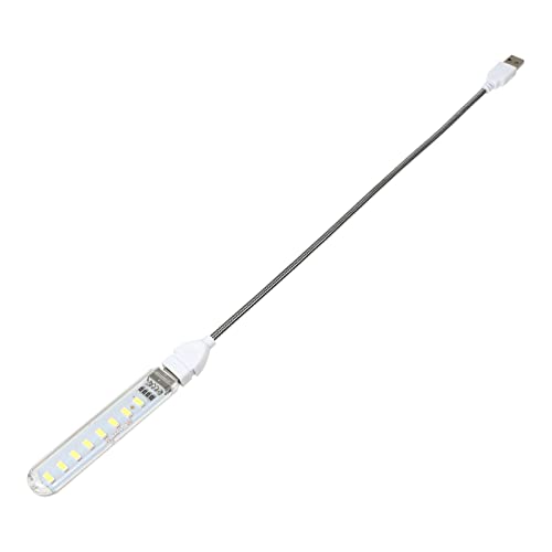 ORFOFE USB LED Schwanenhalslampe mit Leds Flexibel und Tragbar für Computer Laptop Nachttisch und Camping USB Betrieben Leicht und Kompakt Leselampe für Unterwegs von ORFOFE