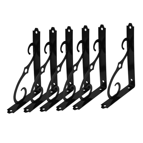 ORFOFE Bücherregal-stützhalterungen 6er-pack Eisen-regalhalterungen Für Wandregalhalter Dreieckige Regalhalterung Dekorative Halterung Für Zuhause ORFOFE Bücherregal-stützhalterungen 6er-pack Eisen-regalhalterungen Für Wandregalhalter Dreieckige Regalhalterung Dekorative Halterung Für Zuhause von ORFOFE