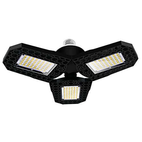 ORFOFE 60w Deformierbare Led Deckenlampe Für Garage Und Werkstatt Energieeffizient Verstellbar Hohe Helligkeit Für Lager Keller Und Auto Werkstätten von ORFOFE