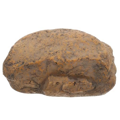 ORFOFE Versteckter Schlüsselversteck Fake Stein Schlüsselbox aus Robustem Resin Wetterfestes Outdoor Schlüsselversteck mit Täuschend Echter Steinoptik für Garten und Außenbereich von ORFOFE