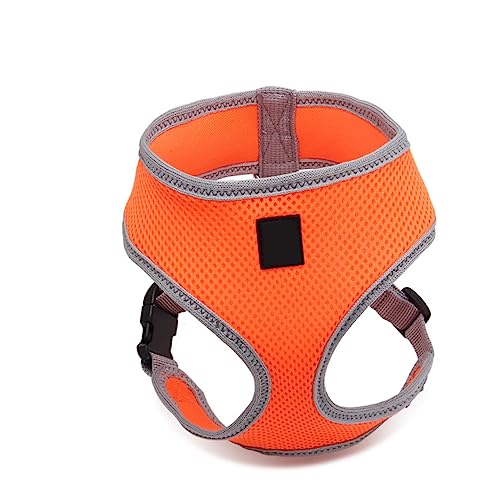 ORFOFE Verstellbares Hundegeschirr für Haustiere Sicherheitsgeschirr mit Gepolsterter Weste und Metallring für Leine für Kleine und Mittelgroße Orange ORFOFE Verstellbares Hundegeschirr für Haustiere Sicherheitsgeschirr mit Gepolsterter Weste und Metallring für Leine für Kleine und Mittelgroße Orange von ORFOFE