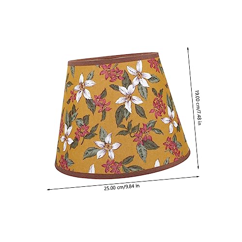 ORFOFE Vintage Bedruckter Stoff lampenschirm Kleine Trommel lampe mit Robustem Metallrahmen Vielseitiger Lampenschirm für Tisch Wandleuchten im Schlafzimmer und Wohnzimmer Dekoratives von ORFOFE