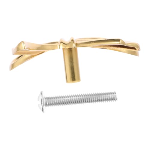 ORFOFE Vintage Messing Schrankgriff mit Schleifen design Dekorativer Möbelknopf für Kommode und Türen Robust und Formbeständig Passend für Wohnzimmer und Schlafzimmermöbel von ORFOFE
