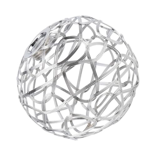 ORFOFE Vintage Runder Metall Lampenschirm aus Eisen Langlebiger Kunst Eisendraht Kronleuchter Lampenabdeckung Einfache Montage Dekorative Pendelleuchte für Wohn und Esszimmer ORFOFE Vintage Runder Metall Lampenschirm aus Eisen Langlebiger Kunst Eisendraht Kronleuchter Lampenabdeckung Einfache Montage Dekorative Pendelleuchte für Wohn und Esszimmer von ORFOFE