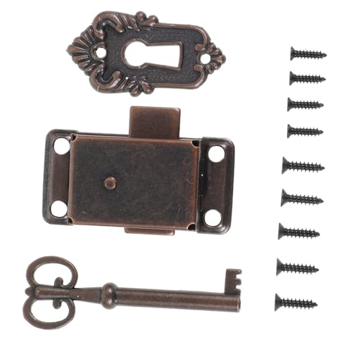 ORFOFE Vintage Schubladenschloss Set Antikes Möbelschloss für Schmuckkästchen Kommoden und Schränke Vielseitig Einsetzbar Sicherer Verschluss Inklusive Schrauben Klassisches Design von ORFOFE