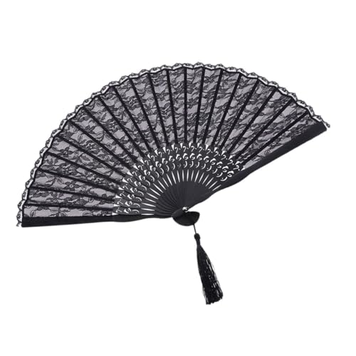 ORFOFE Vintage Spitzen Handfächer Faltbar Tragbar Klassischer Chinesischer Stil Damen Accessoire Für Bühne Alltag Sommer ORFOFE Vintage Spitzen Handfächer Faltbar Tragbar Klassischer Chinesischer Stil Damen Accessoire Für Bühne Alltag Sommer von ORFOFE