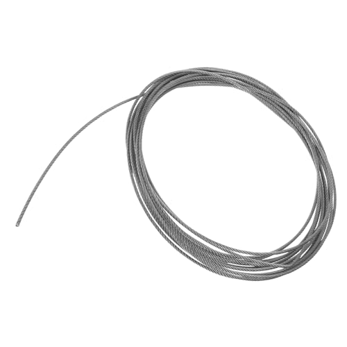 ORFOFE Wäscheleine Witterungsbeständiges Drahtseil Strapazierfähige Wäscheleine für Outdoor Aktivitäten für Camping und Garten von ORFOFE