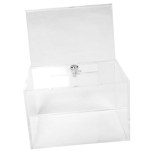 ORFOFE Wandmontierte Spendenbox mit Schloss Transparente Abstimmungs und Vorschlagsbox für Feedback und Spendenaktionen ORFOFE Wandmontierte Spendenbox mit Schloss Transparente Abstimmungs und Vorschlagsbox für Feedback und Spendenaktionen von ORFOFE