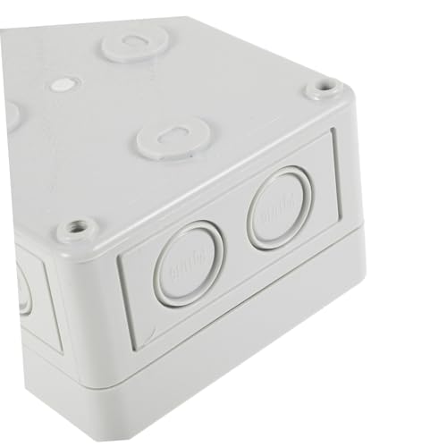ORFOFE Wasserdichte Abs Verteilerdose für Außenbereich Robuste Elektrische Anschlussbox mit Schutz vor Nässe Sichere Kabelabdeckung für Garten Pool Werkzeuge Wetterfeste Outdoor Kabelbox ORFOFE Wasserdichte Abs Verteilerdose für Außenbereich Robuste Elektrische Anschlussbox mit Schutz vor Nässe Sichere Kabelabdeckung für Garten Pool Werkzeuge Wetterfeste Outdoor Kabelbox von ORFOFE