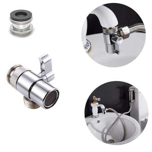 ORFOFE Wege Wasserhahn Duschverteiler Ventil aus Kupfer Verchromt Ausgänge mit Bedienknopf für Handbrause und Duschkopf Innengewinde Anschluss ORFOFE Wege Wasserhahn Duschverteiler Ventil aus Kupfer Verchromt Ausgänge mit Bedienknopf für Handbrause und Duschkopf Innengewinde Anschluss von ORFOFE