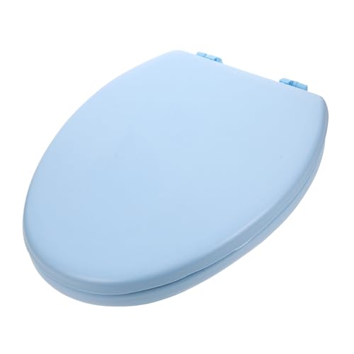 ORFOFE Weicher Dicker Schaumstoff Toilettensitzbezug Vintage Stil Langlebiger Wc Sitz für Badezimmer Einfache Reinigung Komfortable Polsterung Stabile Unterstützung Passend für Ovale von ORFOFE