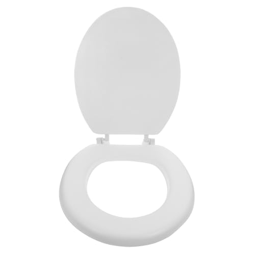 ORFOFE Weicher Verstärkter Wc sitz aus Schaumstoff Vintage Toilettensitz Ersatz Komfortabler Klodeckel für Badezimmer Langlebiger Gepolsterter Toilettensitz für Schwere Personen Weiß ORFOFE Weicher Verstärkter Wc sitz aus Schaumstoff Vintage Toilettensitz Ersatz Komfortabler Klodeckel für Badezimmer Langlebiger Gepolsterter Toilettensitz für Schwere Personen Weiß von ORFOFE