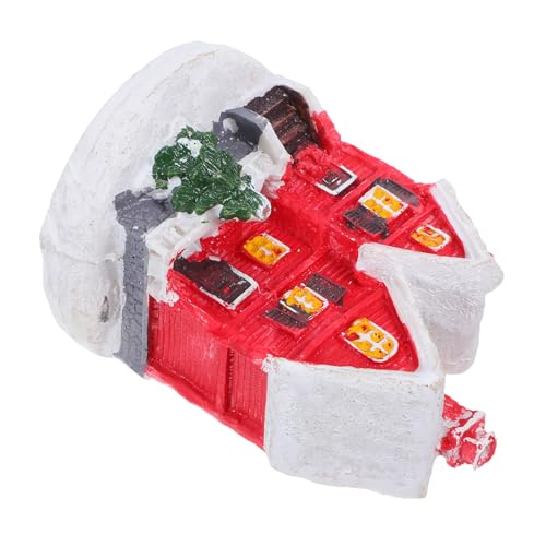 ORFOFE Weihnachtliches Resin Schneedorf Haus Miniatur Ornament Kunstvoll Gestaltetes Rotes Weihnachtsdekor Leichtes Langlebiges Bonsai Terrarium Ornament für Winter Tischdekoration ORFOFE Weihnachtliches Resin Schneedorf Haus Miniatur Ornament Kunstvoll Gestaltetes Rotes Weihnachtsdekor Leichtes Langlebiges Bonsai Terrarium Ornament für Winter Tischdekoration von ORFOFE