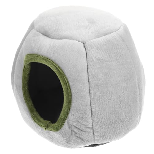 ORFOFE Windgeschütztes Hamsterhaus für Kleintiere Halboffenes Nest für Hamster Meerschweinchen und Kleine Haustiere Gemütliches Schlafhaus mit Kreativem Design für Spiel und Ruhe von ORFOFE