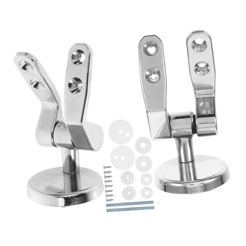 ORFOFE Zinklegierung Wc Sitz Scharnier Ersatzteile Set mit Schrauben Stabile Langlebige Toilettensitz Befestigung Einfach zu Montieren Kompatibel für Toilette Zuhause ORFOFE Zinklegierung Wc Sitz Scharnier Ersatzteile Set mit Schrauben Stabile Langlebige Toilettensitz Befestigung Einfach zu Montieren Kompatibel für Toilette Zuhause von ORFOFE