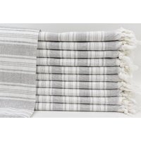 Bio Handtuch, Türkis Handtuch, Strandtuch, Geschirrtuch, Küchentuch, Peshtemal Handtuch, Haustuch, 80cmx160cm, Streifen Handtuch Yrm-Sryl von ORGANICTURKISHTOWEL