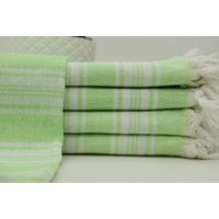 Geschirrtuch Home Handtuch Pistazie Küchentuch Peshtemal Biotuch 32"X67" Gestreift Badetuch 80 X 170 cm Yrm-Sryl von ORGANICTURKISHTOWEL