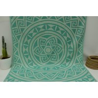 Grünes Handtuch 40x70 Großes Strandtuch Badezimmer Dekor 40 "x70" Einzigartiges Design Türkisch Peshtemal Double Face Tischabdeckung Brc-Mhtsm5 von ORGANICTURKISHTOWEL