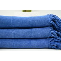 Türkei Handtuch Blau 36x67 Zoll 90x170 cm Bio Baumwolle Stonewashed Badetücher Saughandtuch Bll-Tslmmcrcttn von ORGANICTURKISHTOWEL