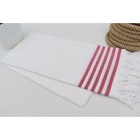 Türkei Handtuch Weich Strandtuch Home 40x70 Rot Gestreift Bio Baumwolle Brautjungfer Geschenk Bll-Mrnblksrt von ORGANICTURKISHTOWEL