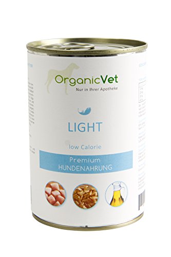 OrganicVet Hund Nassfutter Veterinary Light, 6er Pack (6 x 400 g) von OrganicVet